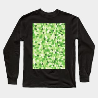Colourful Geometry - Greens Palette Long Sleeve T-Shirt